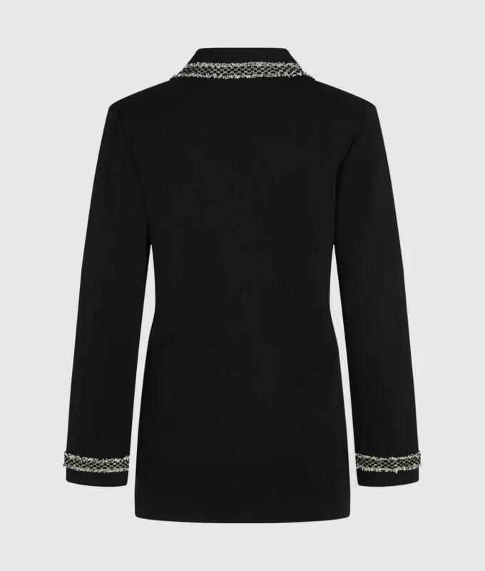 Cardigan con dettagli bouclé Cardigan con dettagli bouclé