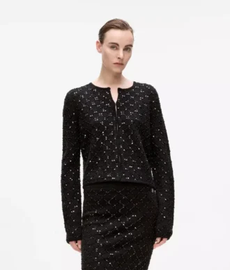 Cardigan con paillettes