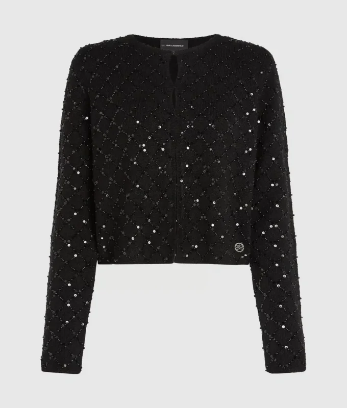 Cardigan con paillettes Cardigan con paillettes