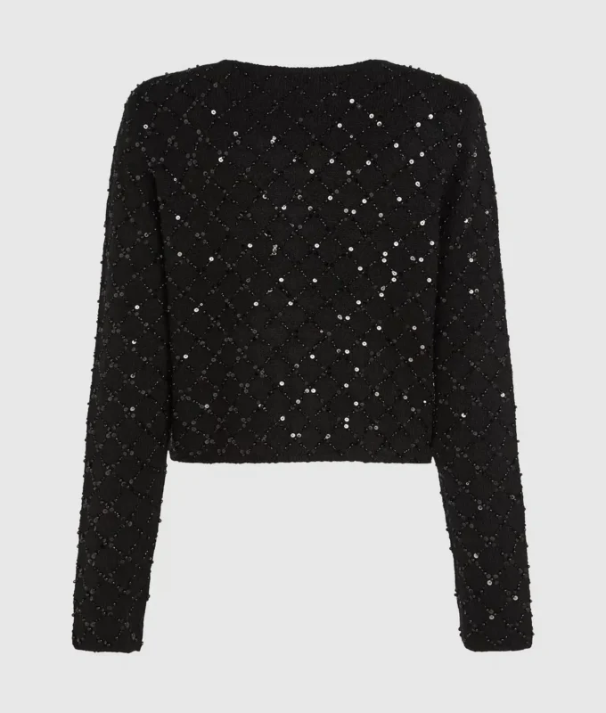 Cardigan con paillettes Cardigan con paillettes