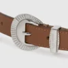 Cintura western con fibbia rotonda
