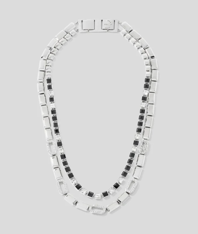 COLLANA CON CRISTALLI PAVÉ COLLANA CON CRISTALLI PAVÉ