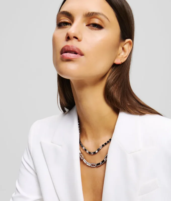 COLLANA CON CRISTALLI PAVÉ COLLANA CON CRISTALLI PAVÉ