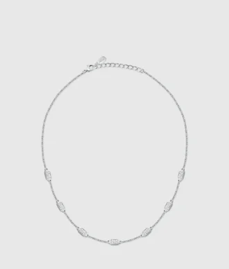 Collana con maglie in cristallo