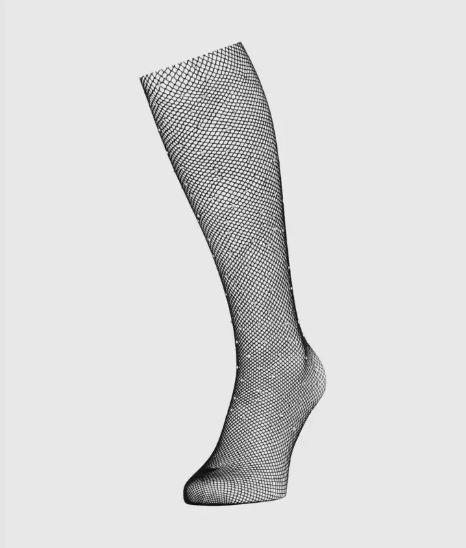 Collant con logo in strass