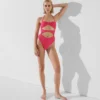COSTUME DA BAGNO A BANDOLIERINA A RIGHE COSTUME DA BAGNO A BANDOLIERINA A RIGHE