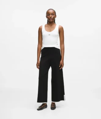 Culotte con bordino a contrasto