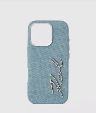 Custodia in denim per iPhone 16 Pro