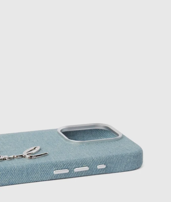 Custodia in denim per iPhone 16 Pro Custodia in denim per iPhone 16 Pro