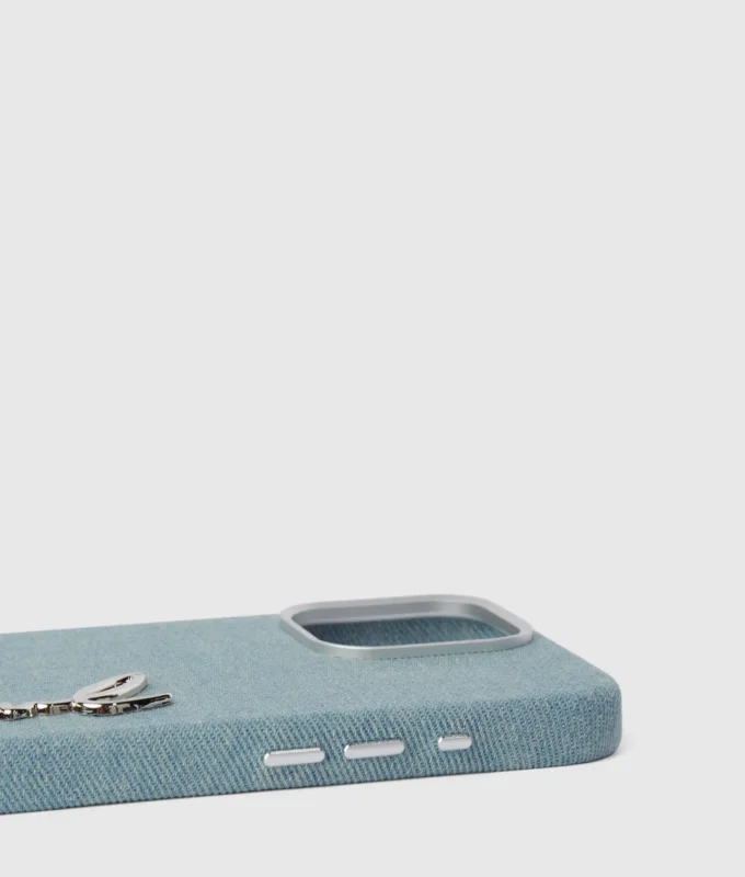 Custodia in denim per iPhone 16 Pro Max Custodia in denim per iPhone 16 Pro Max