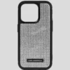 CUSTODIA PER IPHONE 16 PRO CON LOGO IN STRASS CUSTODIA PER IPHONE 16 PRO CON LOGO IN STRASS