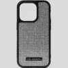 CUSTODIA PER IPHONE 16 PRO MAX CON LOGO IN STRASS CUSTODIA PER IPHONE 16 PRO MAX CON LOGO IN STRASS