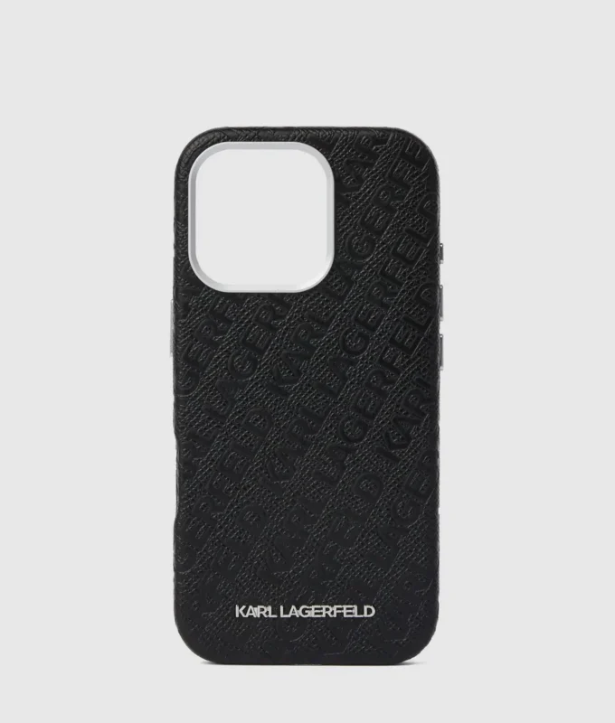 Custodia per iPhone 16 Pro Max con logo su tutta la superficie Custodia per iPhone 16 Pro Max con logo su tutta la superficie