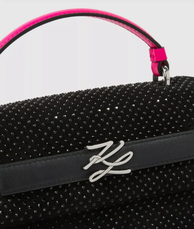 Esclusiva borsa con manico superiore in strass K/Autograph Esclusiva borsa con manico superiore in strass K/Autograph