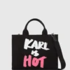 Esclusiva borsa tote media “Karl is hot”