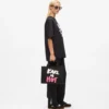 Esclusiva borsa tote media “Karl is hot”