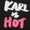 Esclusiva borsa tote media “Karl is hot”