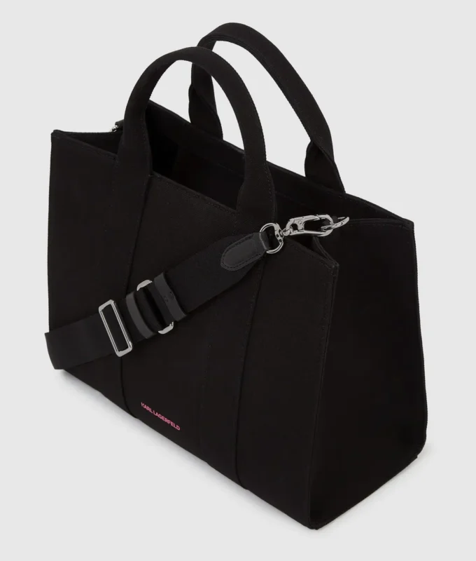 Esclusiva borsa tote media “Karl is hot”