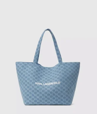 Esclusiva shopper in denim Monogram Esclusiva shopper in denim Monogram
