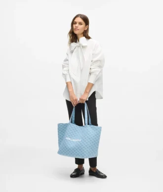 Esclusiva shopper in denim Monogram Esclusiva shopper in denim Monogram