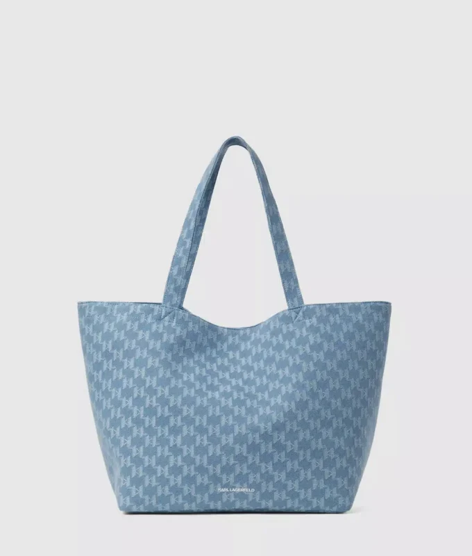 Esclusiva shopper in denim Monogram