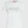 Esclusiva T-shirt con logo in strass Esclusiva T-shirt con logo in strass