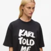 Esclusiva T-shirt morbida “Karl told me”