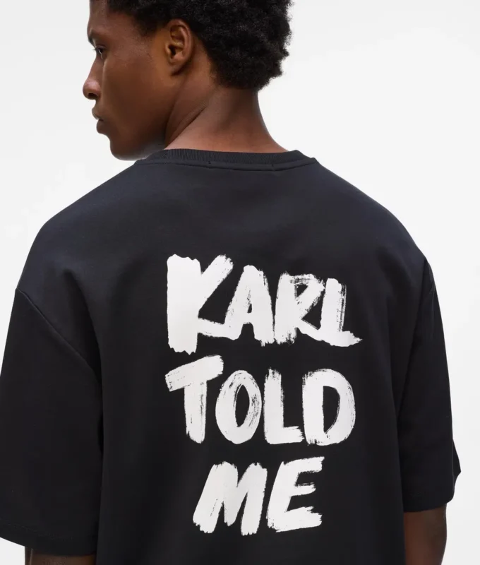 Esclusiva T-shirt morbida “Karl told me” Esclusiva T-shirt morbida “Karl told me”