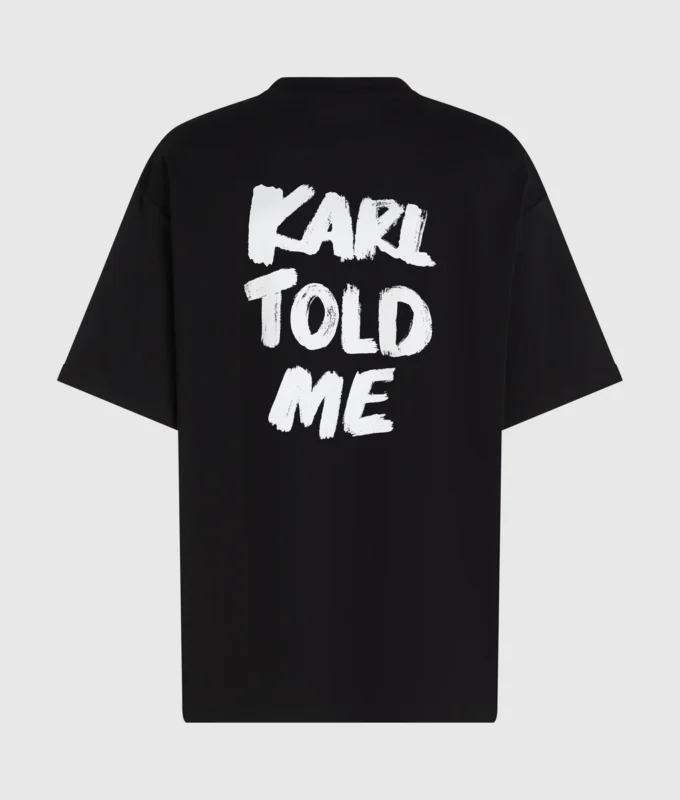 Esclusiva T-shirt morbida “Karl told me” Esclusiva T-shirt morbida “Karl told me”