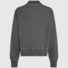 Felpa bomber con zip lavata