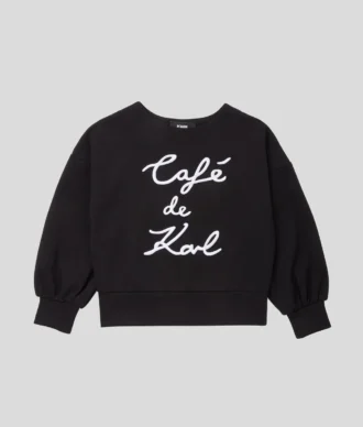 FELPA CAFÉ DE KARL PER BAMBINA