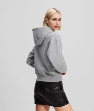 FELPA CON CAPPUCCIO CORTA IKON PATCH