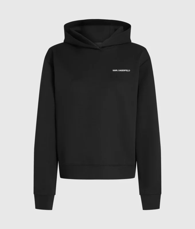 Felpa con cappuccio e nastro con logo Felpa con cappuccio e nastro con logo