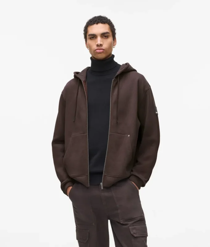 Felpa con cappuccio e zip Felpa con cappuccio e zip