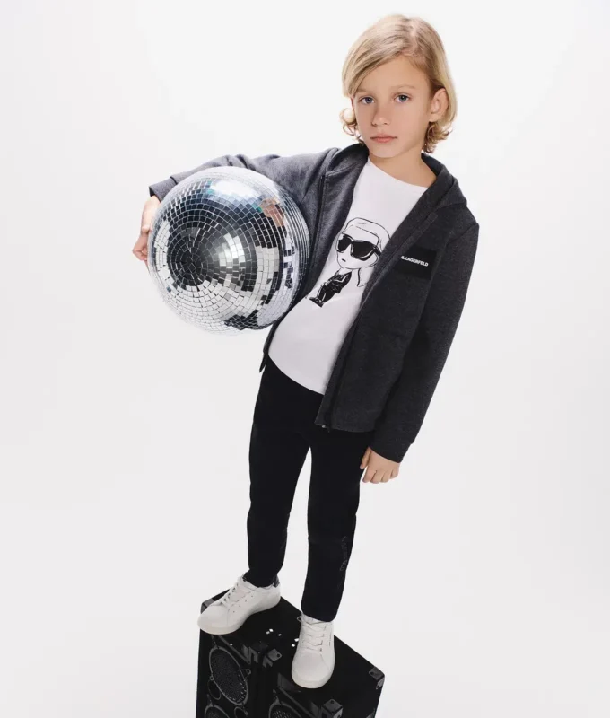 Felpa con cappuccio e zip Ikon da bambino Felpa con cappuccio e zip Ikon da bambino
