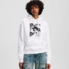 FELPA CON CAPPUCCIO KARL PRINT
