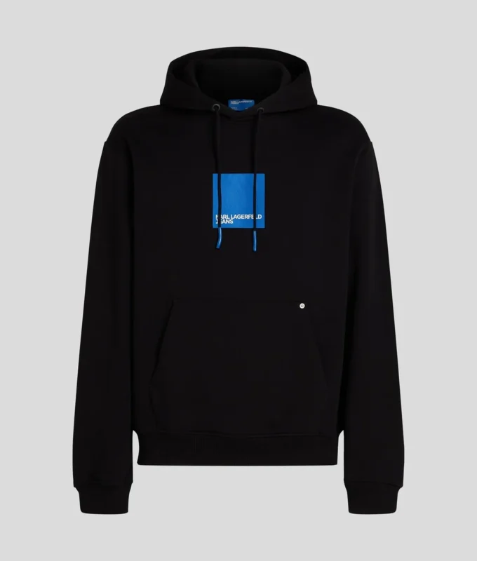 FELPA CON CAPPUCCIO KLJ BOX LOGO FELPA CON CAPPUCCIO KLJ BOX LOGO