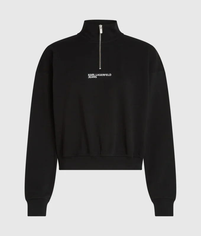 Felpa con mezza zip Felpa con mezza zip