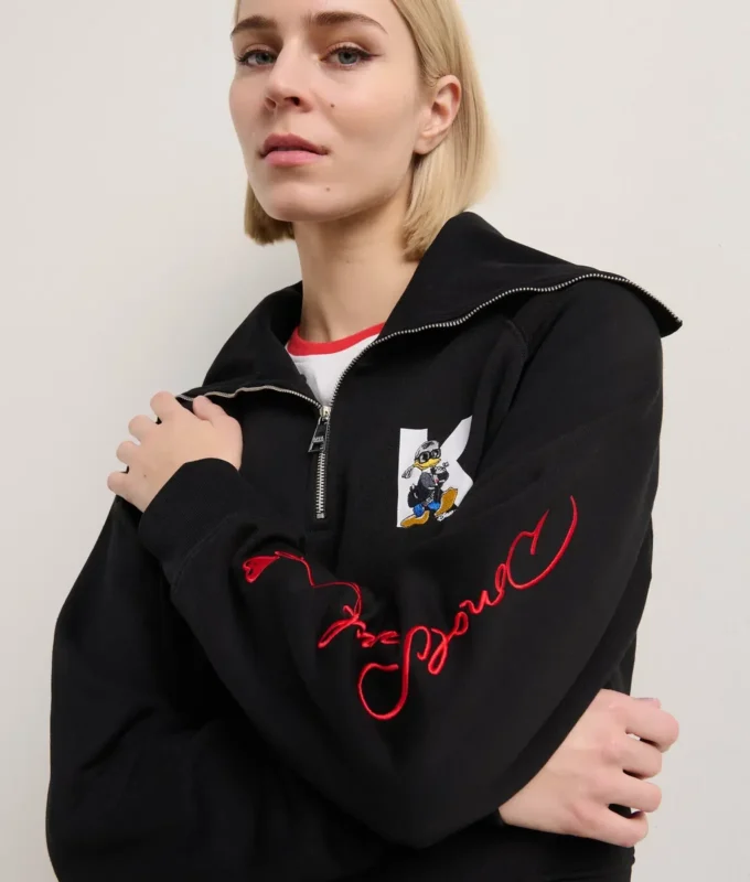 FELPA CON MEZZA ZIP DISNEY X KL FELPA CON MEZZA ZIP DISNEY X KL
