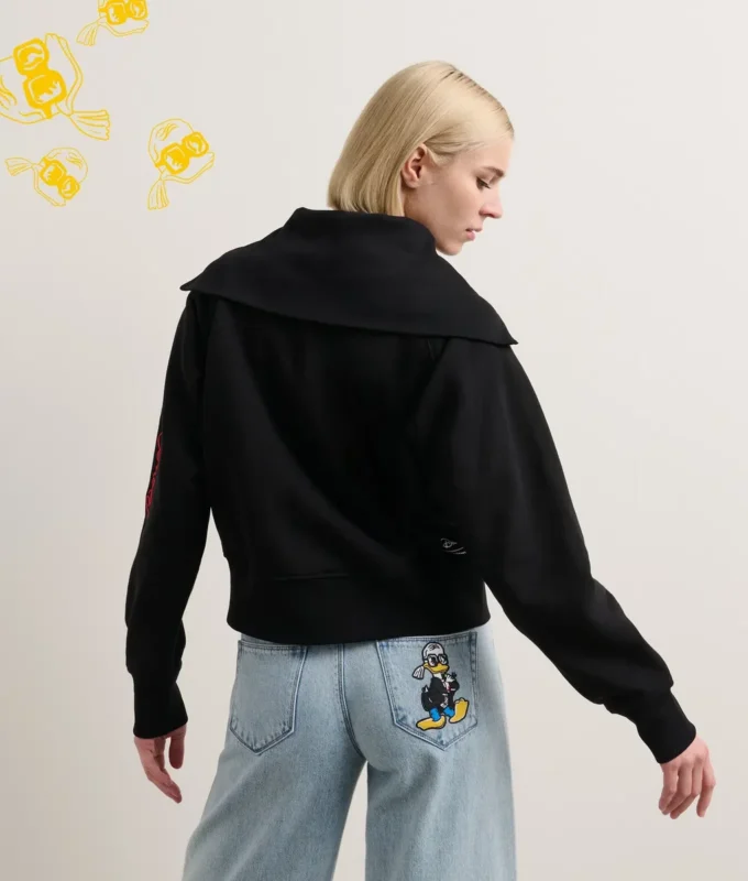 FELPA CON MEZZA ZIP DISNEY X KL FELPA CON MEZZA ZIP DISNEY X KL