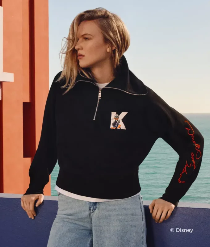 FELPA CON MEZZA ZIP DISNEY X KL FELPA CON MEZZA ZIP DISNEY X KL