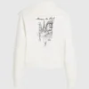 Felpa con mezza zip Paris Sketch Felpa con mezza zip Paris Sketch