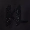 Felpa con monogramma in paillettes