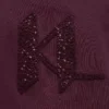 Felpa con monogramma in paillettes