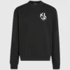 Felpa con patch monogramma