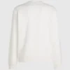 Felpa con patch monogramma