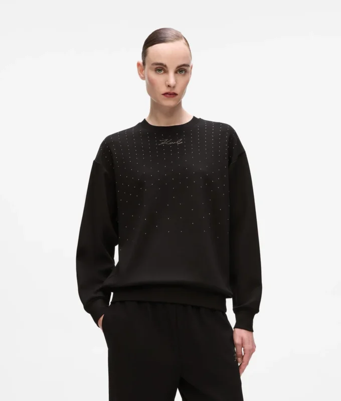 Felpa con strass