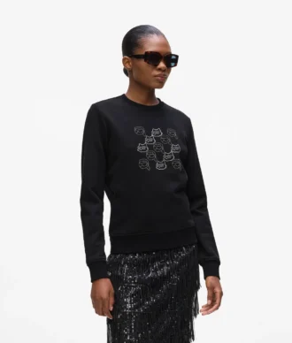 Felpa con strass Ikon