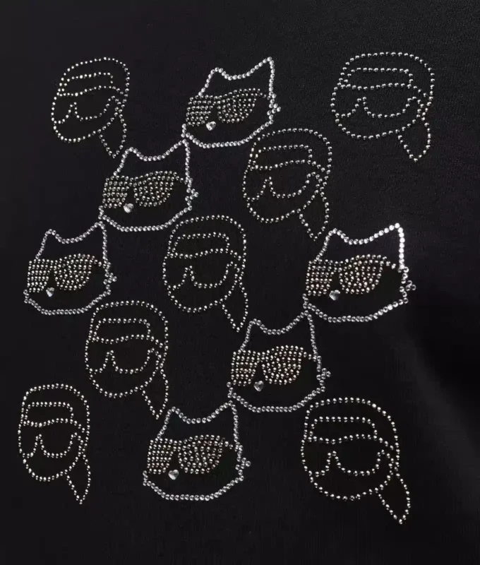 Felpa con strass Ikon Felpa con strass Ikon