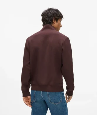 Felpa con zip a un quarto